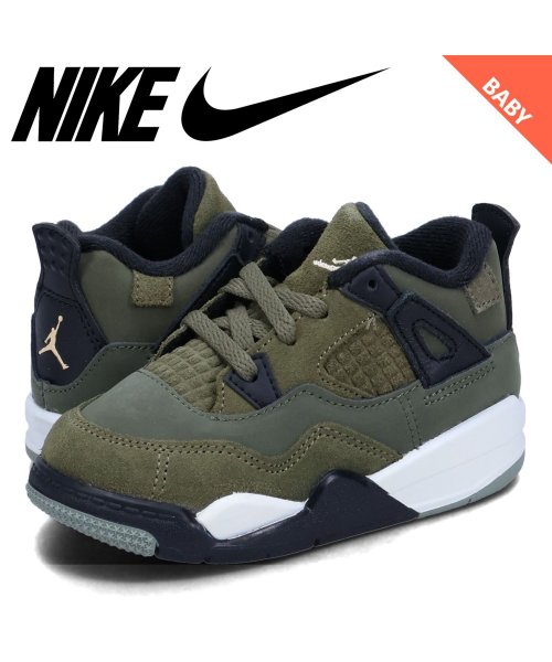 NIKE JORDAN 4 RETRO SE CRAFT TD ナイキ ジョーダン4 レトロ SE クラフト TD スニーカー ベビー キッズ オリーブ FB