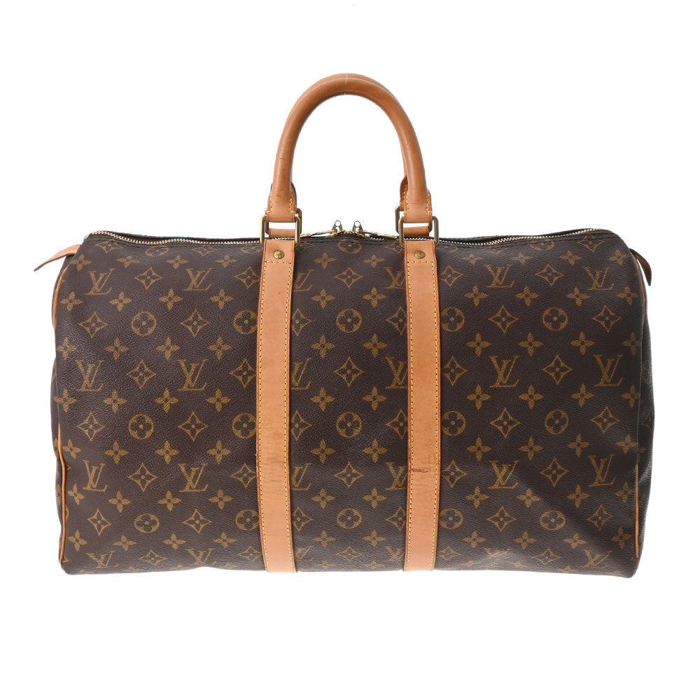 LOUIS VUITTON ルイヴィトン モノグラム キーポル45 ブラウン M41428 ユニセックス モノグラムキャンバス ボストンバッグ Bランク 中古 