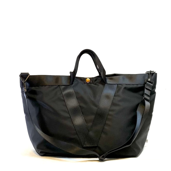 Twill/French tote  M/Black