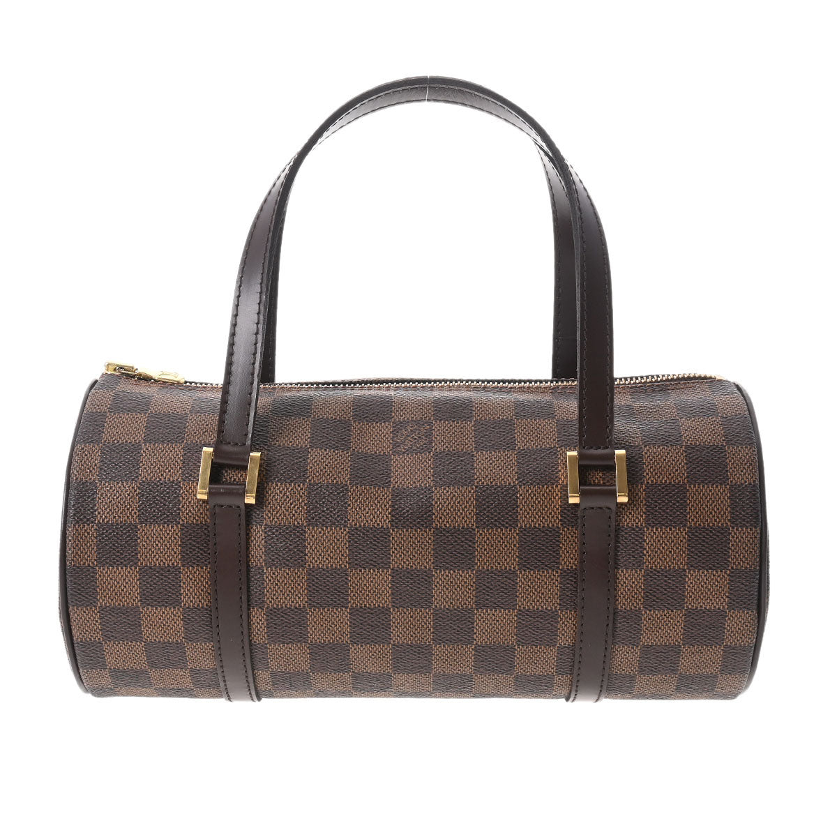 LOUIS VUITTON ルイヴィトン ダミエ パピヨンPM ブラウン N51304 レディース ダミエキャンバス ハンドバッグ Aランク 中古 