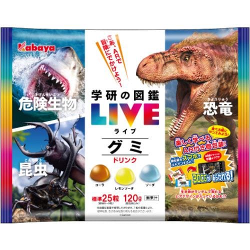 カバヤ 図鑑LIVEグミ ドリンク 120g