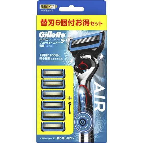 P&Gプレミアムビューティ プログライドエアー 電動5Bホルダー 替刃6個付