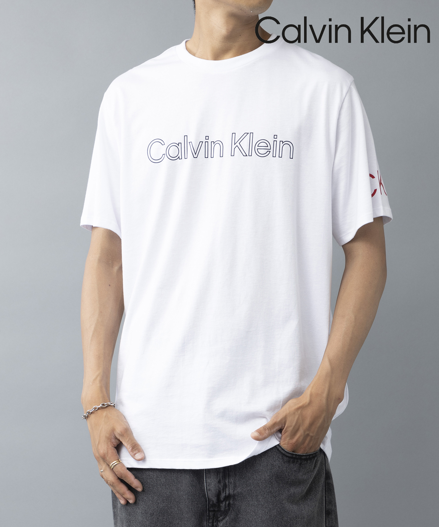 カルバンクライン/【Calvin Klein / カルバンクライン】フロントロゴ プリント Tシャ･･･