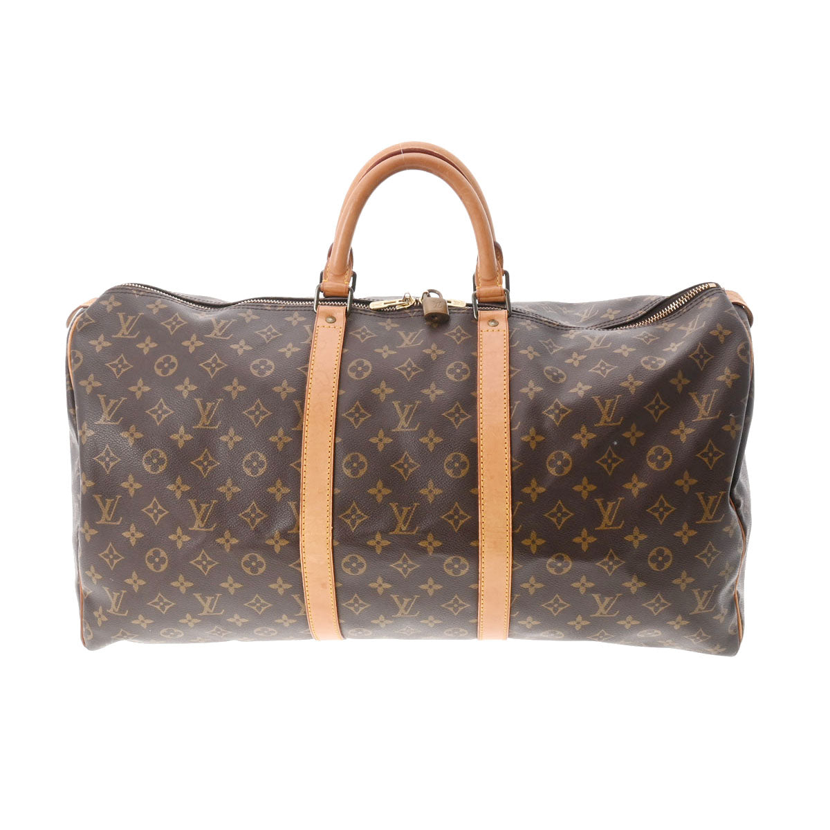 LOUIS VUITTON ルイヴィトン モノグラム キーポル55 ブラウン M41424 ユニセックス モノグラムキャンバス ボストンバッグ Bランク 中古 