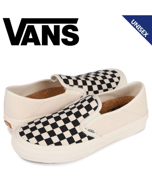 VANS ヴァンズ スリッポン スニーカー メンズ レディース バンズ SLIP－ON SF ホワイト 白 VN0A3MVD42E