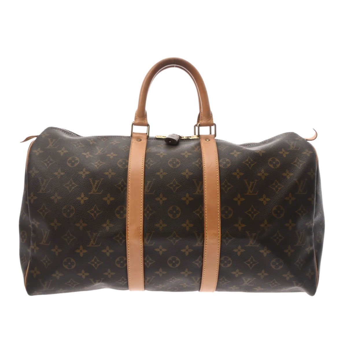 LOUIS VUITTON ルイヴィトン モノグラム キーポル45 USA製 ブラウン M41428 レディース モノグラムキャンバス ボストンバッグ ABランク 中古 