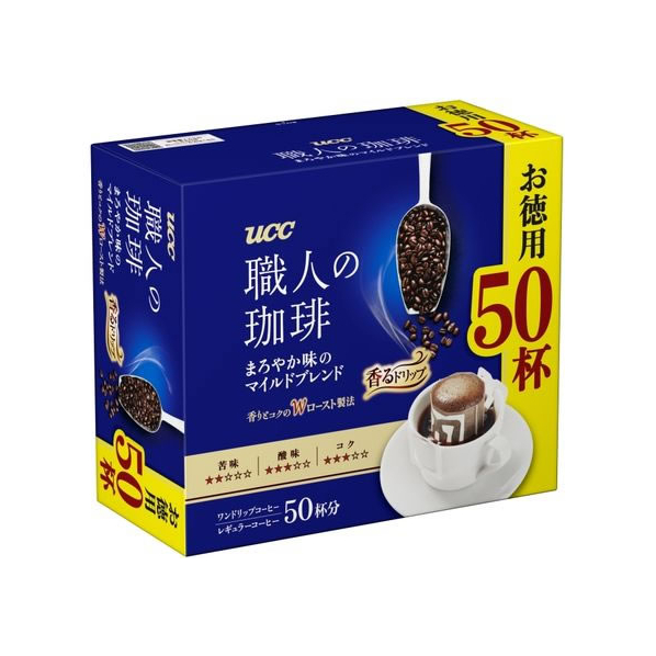 UCC 職人の珈琲ドリップコーヒーまろやか味のマイルドブレンド50P FCC5880-351120