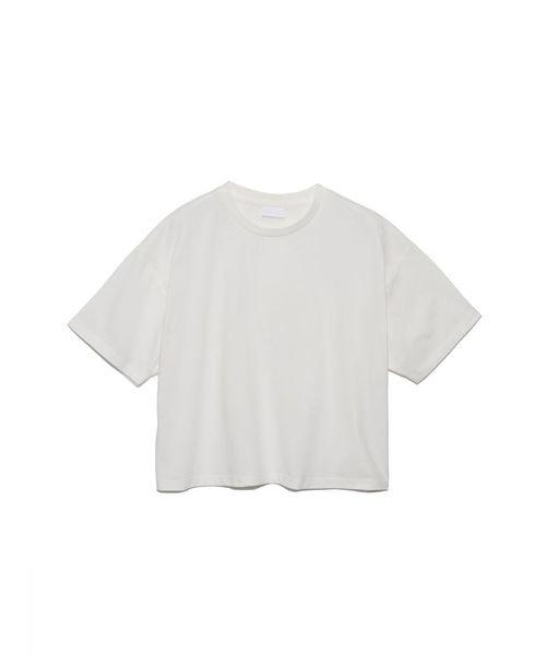 コットンポリエステル オーバークロップトTシャツLADIES