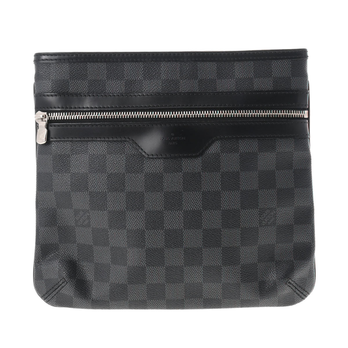 LOUIS VUITTON ルイヴィトン ダミエグラフィット トマス 黒/グレー N58028 メンズ ダミエグラフィットキャンバス ショルダーバッグ Aランク 中古 