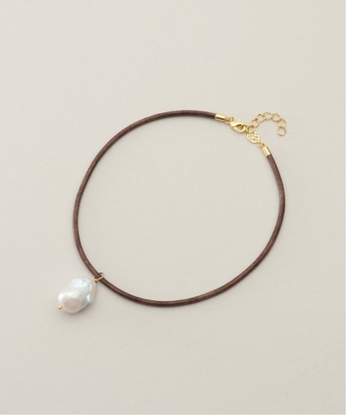 【SANDRALEXANDRA】Baroque Pearl Charm on Br BAROQUE PEARL&LEATHE