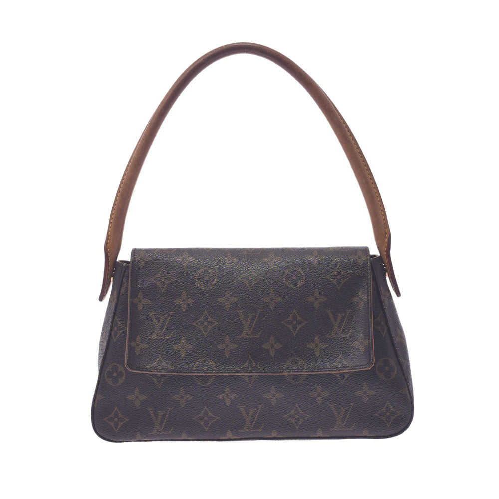 LOUIS VUITTON ルイヴィトン モノグラム ミニルーピング ブラウン M51147 レディース モノグラムキャンバス ワンショルダーバッグ Bランク 中古 