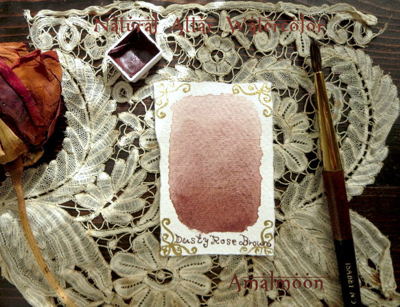 *♥*香る水彩絵具 Dusty Rose Brown Natural Attar Watercolor*♥*