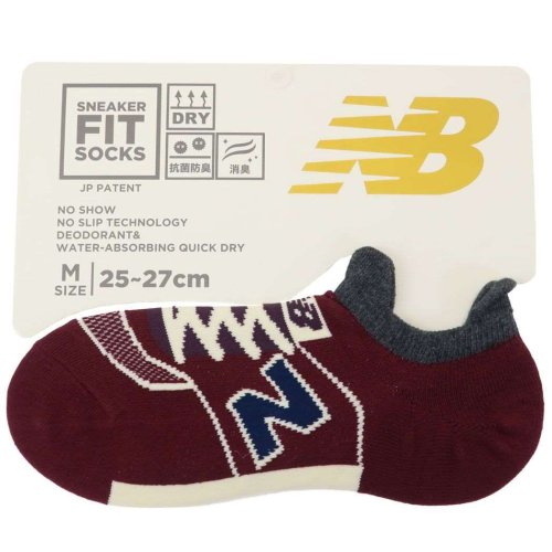 ニューバランス メンズスニーカーソックス M new balance シン NB エヌビー 男性用靴下 スポーツブランド