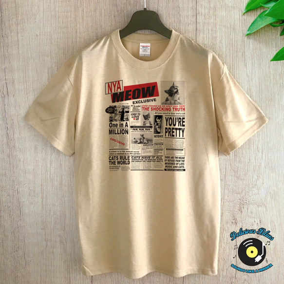 NYASPAPER / BEIGE Ｔシャツ