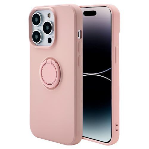 ラスタバナナ iPhone 14 Pro TPUリングケース スモーキーピンク