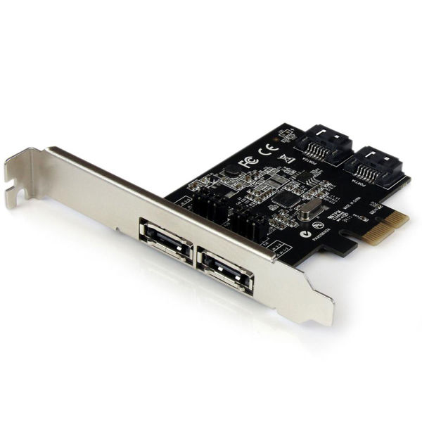 Startech.com eSATA 2ポート/SATA 2ポート増設PCIe カード PEXESAT322I 1個