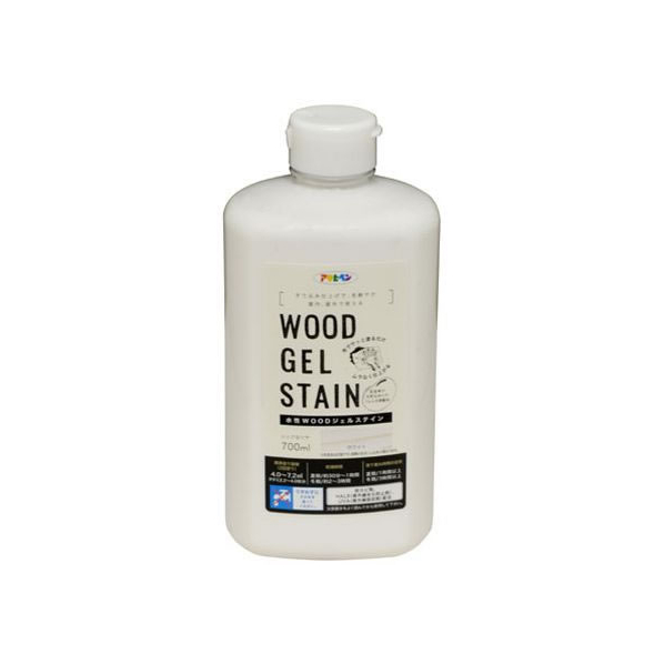 アサヒペン 水性WOODジェルステイン 700ml ホワイト FC725PJ