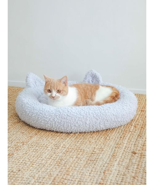 【CAT DAY】【CAT&DOG】【販路限定商品】ジェラートフェザーキャットベッド