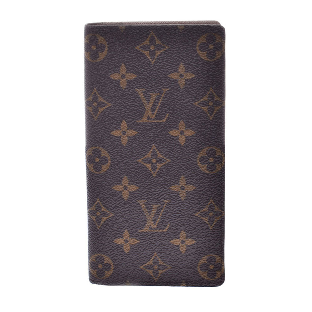 LOUIS VUITTON ルイヴィトン モノグラム ポルトフォイユ ブラザ 旧型 ブラウン M66540 メンズ モノグラムキャンバス 長財布 新同 中古 