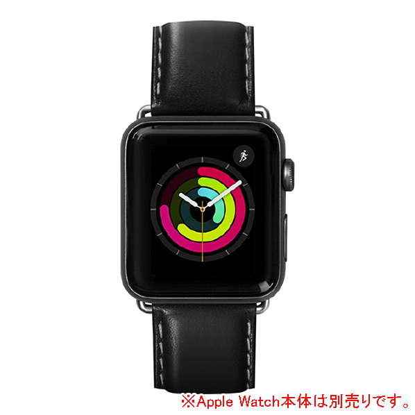 LAUT Apple Watch 1/2/3/4/5/6/SE 38/40mm用バンド ノワール LAUT_AWS_OX_BK