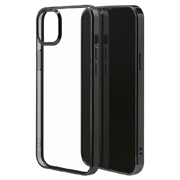 ラスタバナナ iPhone 14 Plus用TPUメタルフレームケース ブラック 7280IP267TP