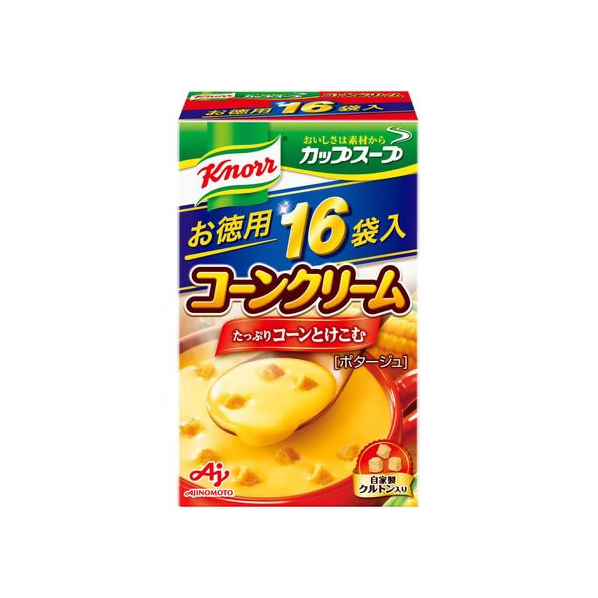 味の素 クノールカップスープ コーンクリーム 16袋入 F184497