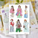 【NEW】夏コーデ女の子シール25（girls sticker25）人物ステッカー