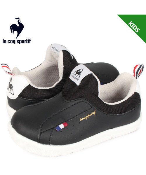 ルコック スポルティフ le coq sportif スニーカー スリッポン LA ローラン キッズ LA ROLAND F ブラック 黒 QL5PJC06BW