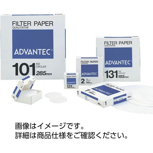 定性ろ紙 No.1 400mmφ 33680012 1セット（1箱：100枚入×5箱） アドバンテック東洋（直送品）