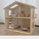 wooden doll house 木製ハウス　DIY木製おもちゃ　送料込み   無料ラッピング♡  再入荷しました♡