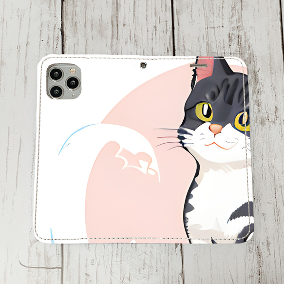 iphoneケース2-3-40 iphone 手帳 ねこ・猫・ネコ 箱1 かわいい アイフォン iface