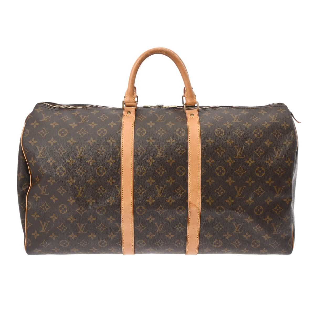 LOUIS VUITTON ルイヴィトン モノグラム キーポル 55 ブラウン M41424 ユニセックス モノグラムキャンバス ボストンバッグ Bランク 中古 