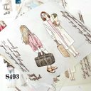 【S493コラージュ素材】切売　海外PETステッカー  windry 女子　人物　マステ　ジャーナル　おすそ分け　バレット