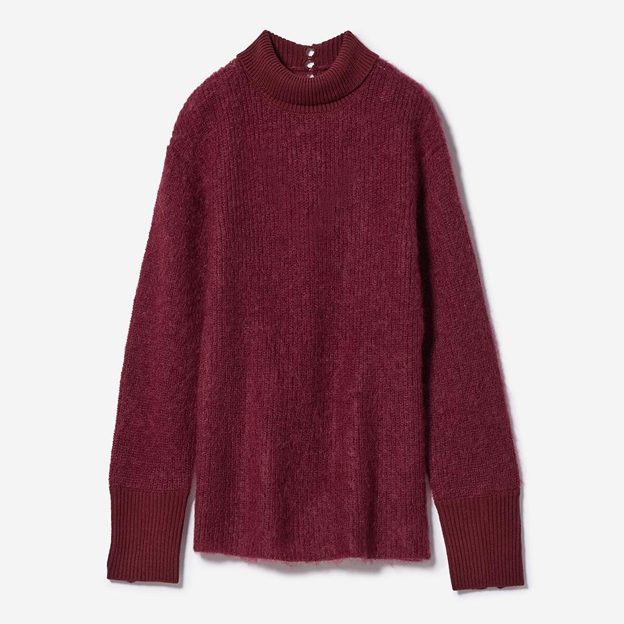 eauk mock mohair knit / women