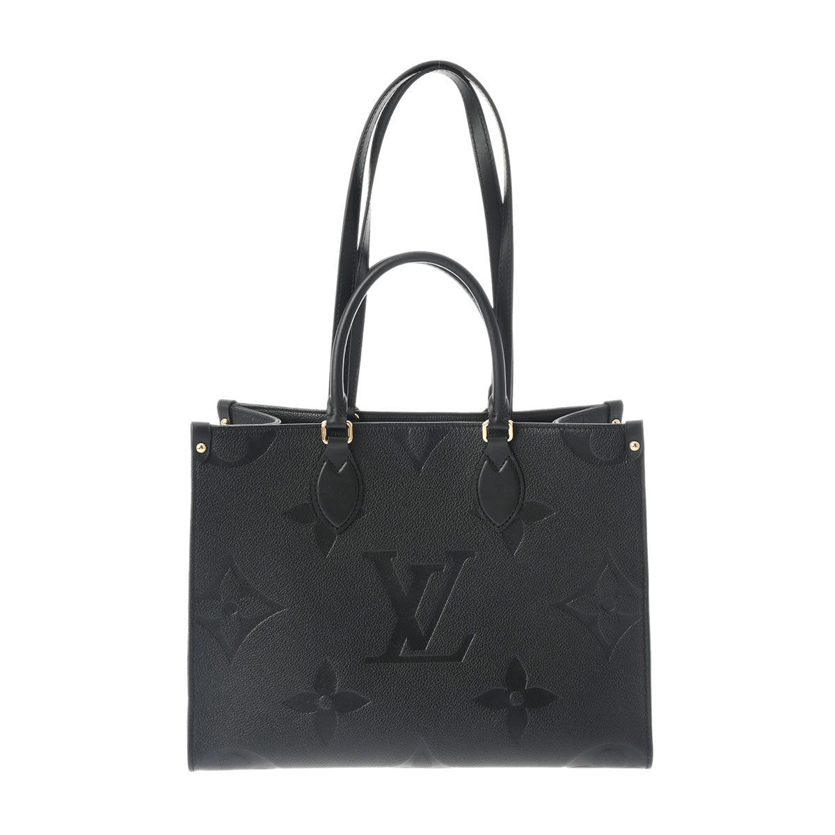 LOUIS VUITTON ルイヴィトン モノグラムアンプラント オンザゴー MM 2WAY ノワール M45595 レディース レザー トートバッグ Aランク 中古 