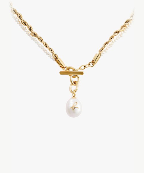 H922 NECKLACE Chunky Pearl ツイストネックレス