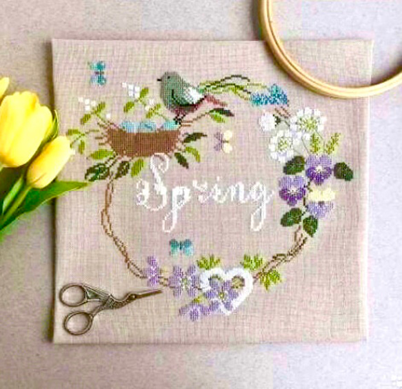 クロスステッチ刺繍キット Spring