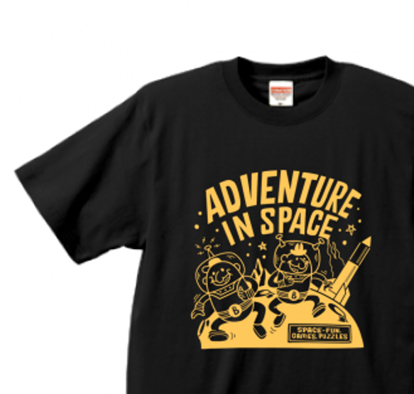 ビーンズマンのスペースアドベンチャー　XS～XL　Tシャツ【受注生産品】