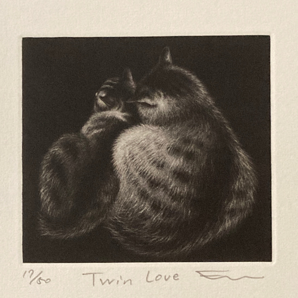 【送料無料】銅版画「Twin Love」シート