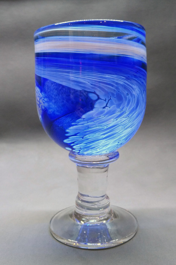 脚付きワイングラス大型 Tall Spiral Stemware Wine Glass