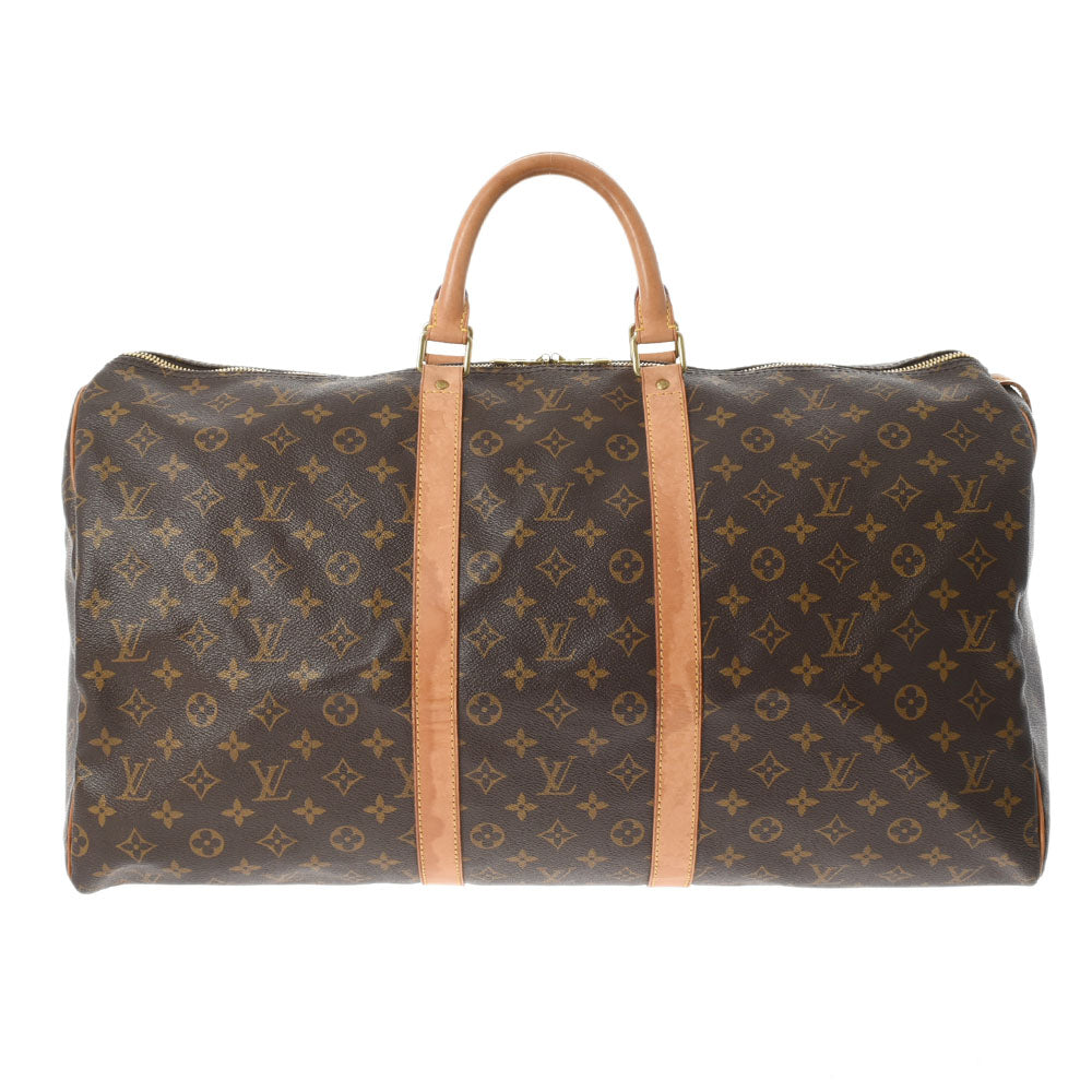 LOUIS VUITTON ルイヴィトン モノグラム キーポル55 ブラウン M41424 レディース モノグラムキャンバス ボストンバッグ Bランク 中古 