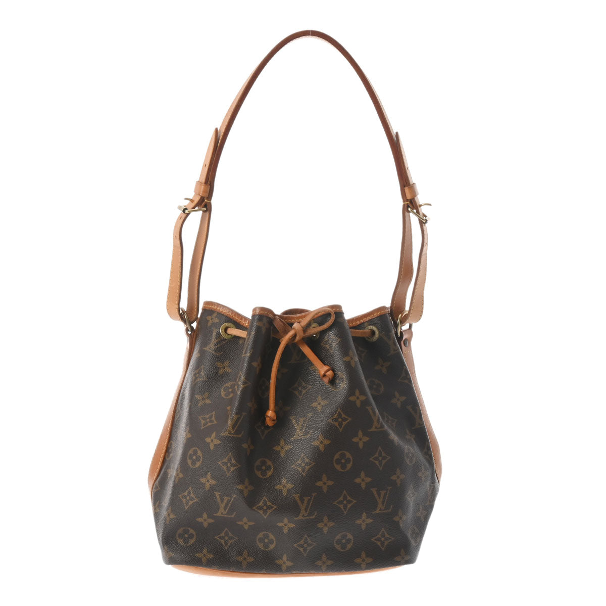 LOUIS VUITTON ルイヴィトン モノグラム プチノエ ブラウン M42226 レディース モノグラムキャンバス ショルダーバッグ Bランク 中古 