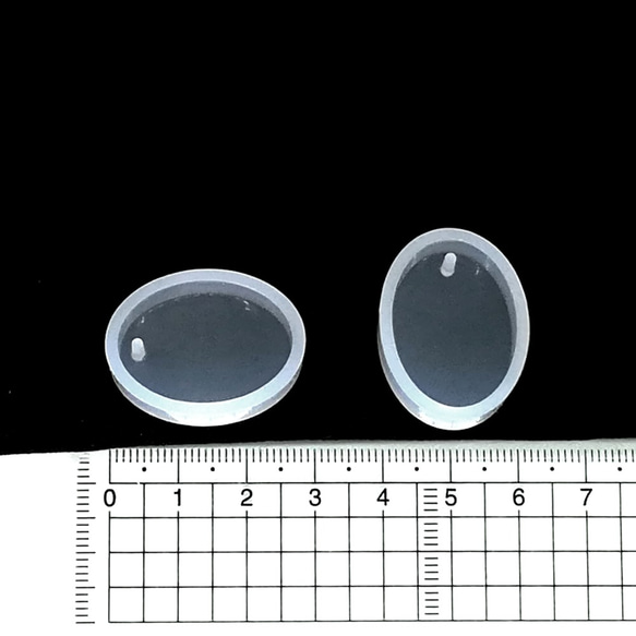 【シリコンモールド】プレートタイプ　楕円型【2個】