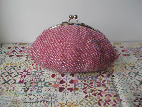 Beaded Purse --Mauve Pink--内布：Monica