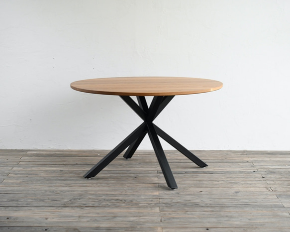 OAK ROUND TABLE- Asterisk frame 5050　φ1200