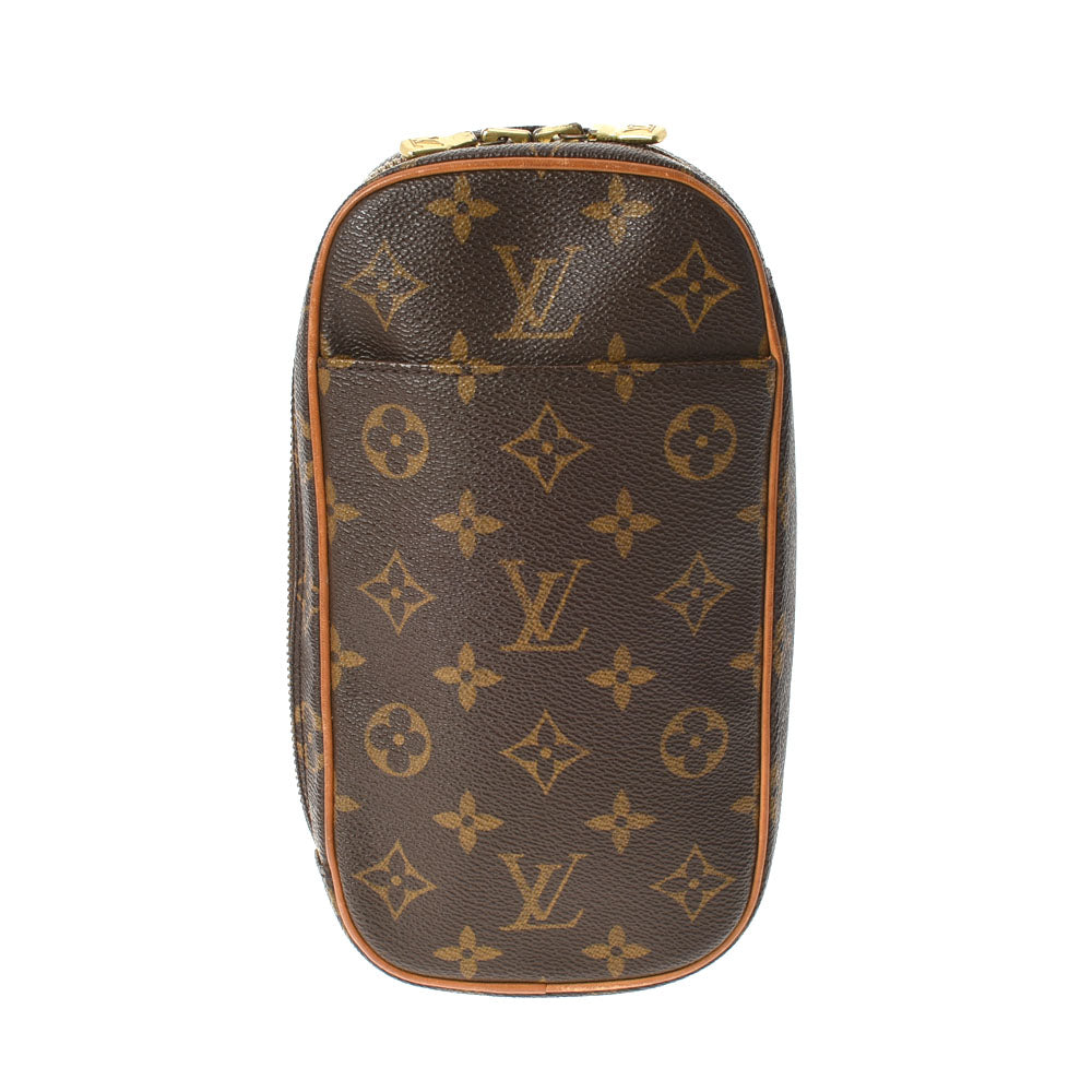 LOUIS VUITTON ルイヴィトン モノグラム ポシェットガンジュ ブラウン M51870 ユニセックス モノグラムキャンバス ボディバッグ Bランク 中古 