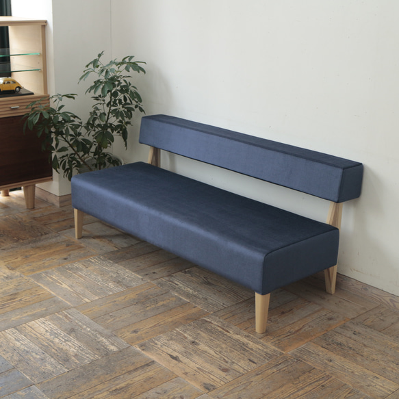 2.5s Border sofa（NA×SP-628 ネイビー）