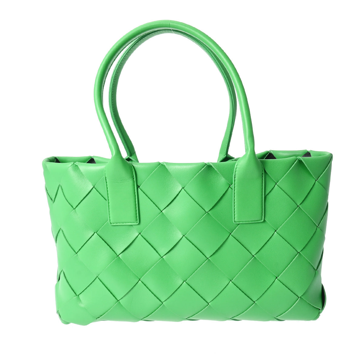 BOTTEGAVENETA ボッテガヴェネタ イントレチャート スモールイントレッチオ 緑 - レディース ラムスキン トートバッグ Aランク 中古 