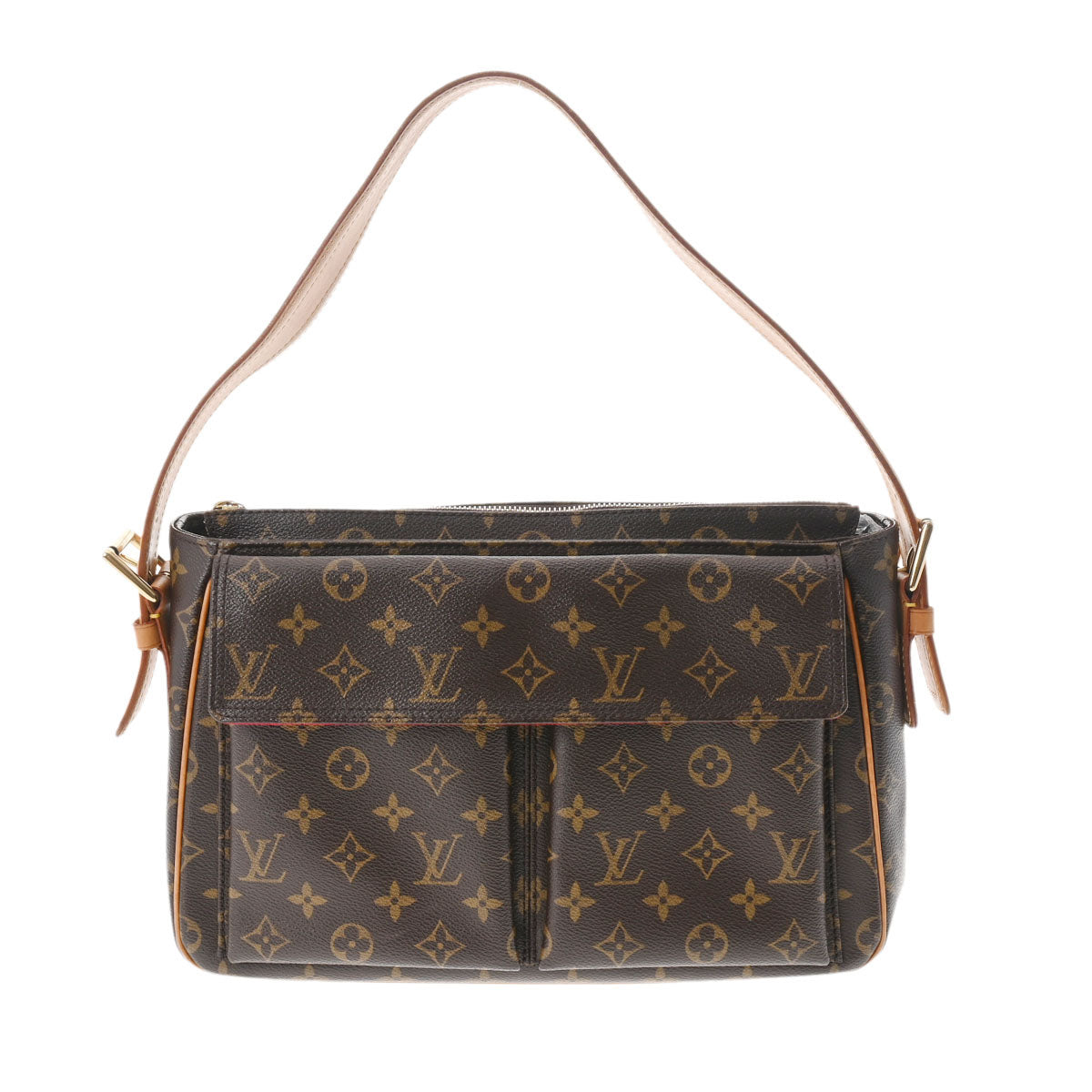 LOUIS VUITTON ルイヴィトン モノグラム ヴィバシテ GM ブラウン M51163 レディース モノグラムキャンバス ハンドバッグ Bランク 中古 