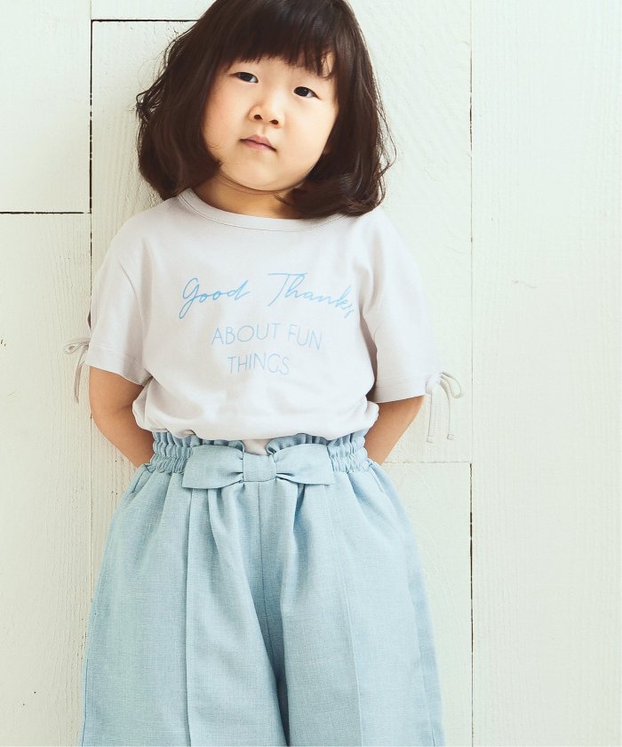 イッカ　キッズ/【キッズ】【冷感】袖リボンTシャツ（100〜160cm）